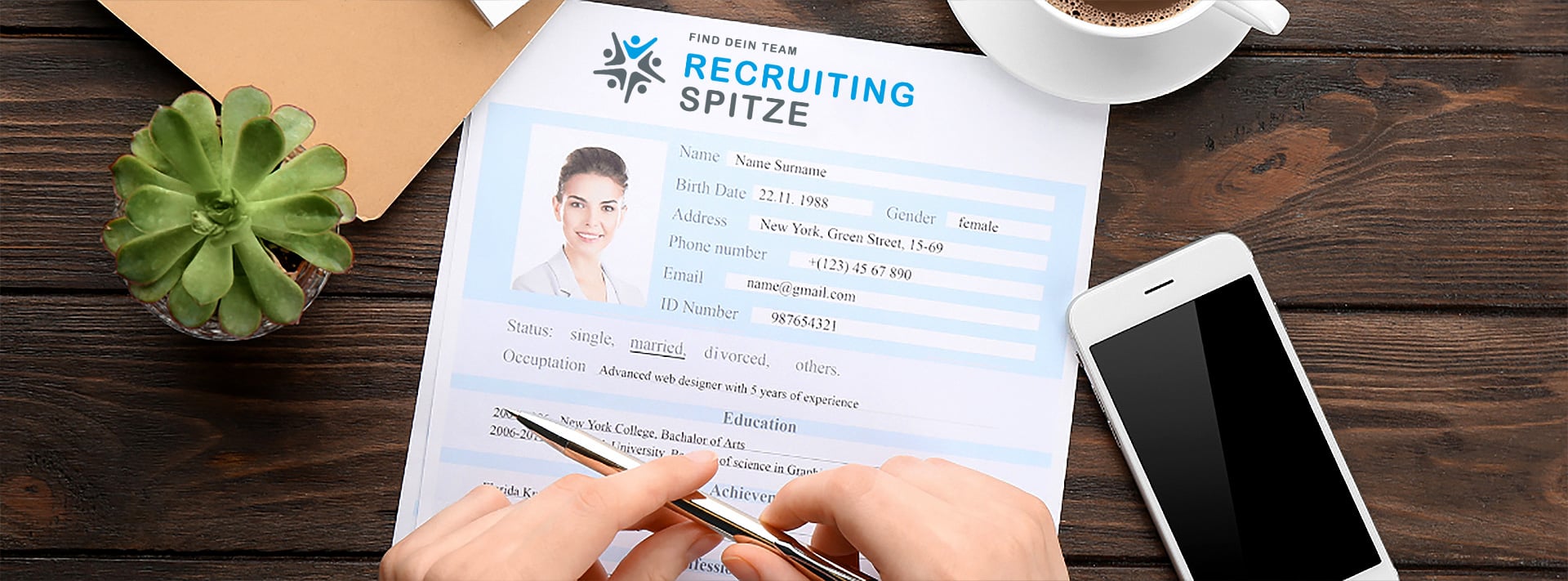 Header CV Spitzenbewerbung recruitingspitze